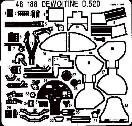 Eduard Dewoitine D-520 1:48 (48188)