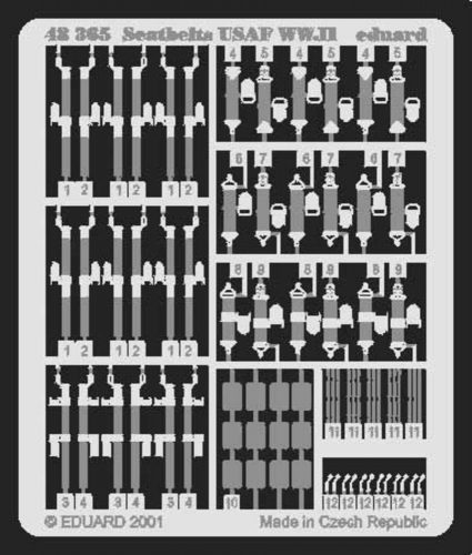 Eduard Seatbelts USAF WWII 1:48 (48365)