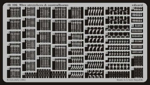 Eduard Wire stretchers & controlhorns 1:48 (48406)