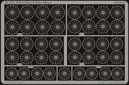 Eduard WWI Wheel Wire Discs 1:48 (48505)