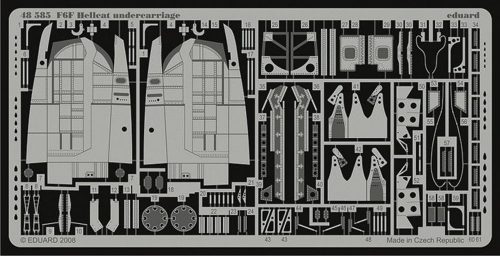 Eduard F6F Hellcat undercarriage für Eduard Bausatz 1:48 (48585)