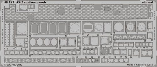 Eduard An-2 surface panels for Trumpeter 1:48 (48747)