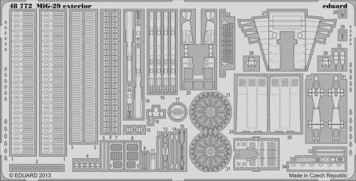 Eduard MiG-29 exterior for GWH 1:48 (48772)