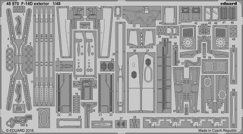 Eduard F-14D exterior for Tamiya 1:48 (48970)