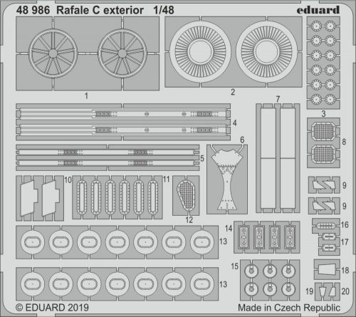 Eduard Rafale C exterior for Revell 1:48 (48986)