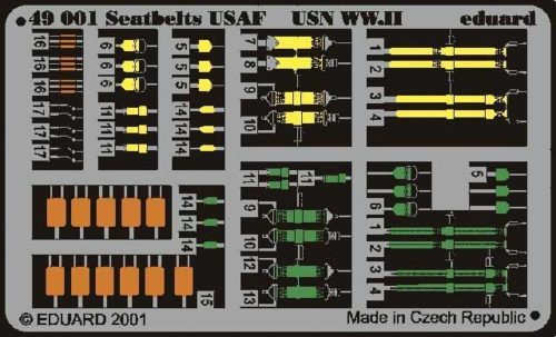 Eduard Sicherheitsgurte USAF & USN WW II 1:48 (49001)