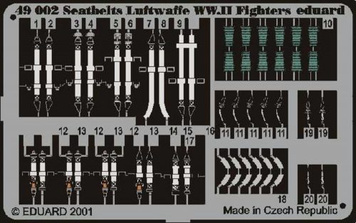 Eduard Sicherheitsgurte Luftwaffe WW II Fighter 1:48 (49002)