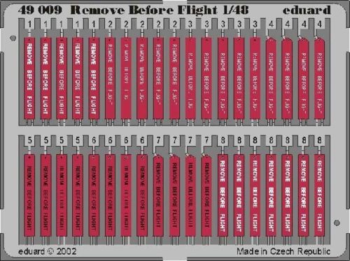 Eduard Remove Before Flight 1:48 (49009)