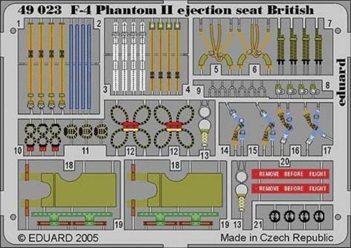 Eduard F-4 Phantom II ejection seat British für Hasegawa/Revell Bausatz 1:48 (49023)