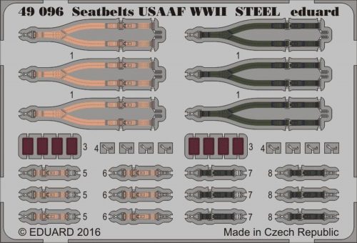 Eduard Seatbelts USAAF WWII STEEL 1:48 (49096)