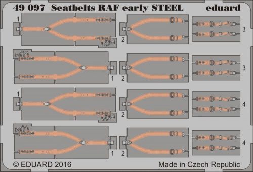 Eduard Seatbeltes RAF early STEEL 1:48 (49097)