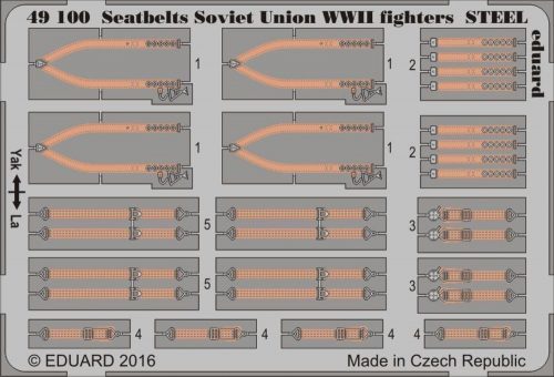 Eduard Seatbelts Soviet Union WWII fightersSTEE 1:48 (49100)