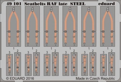 Eduard Seatbelts RAF late STEEL 1:48 (49101)