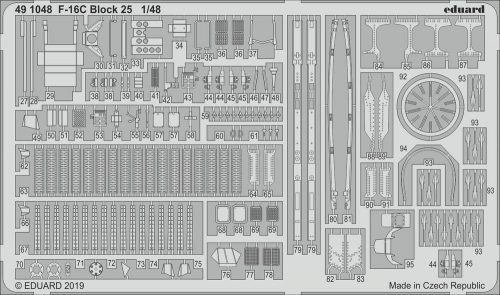 Eduard F-16C Block 25 for Tamiya 1:48 (491048)