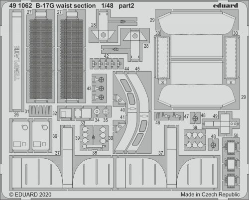 Eduard B-17G waist section for HKM 1:48 (491062)