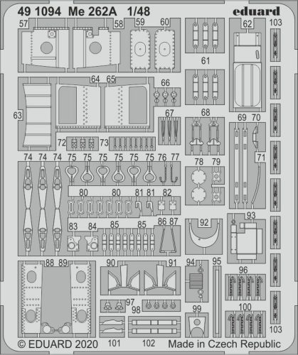 Eduard Me 262A for Hobby Boss 1:48 (491094)