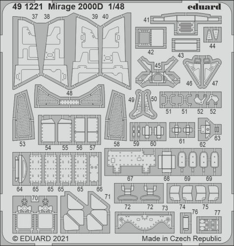 Eduard Mirage 2000D for KINETIC 1:48 (491221)