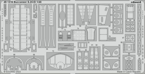 Eduard Buccaneer S.2C/D for AIRFIX 1:48 (491316)