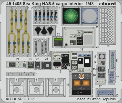 Eduard Sea King HAS.5 cargo interior (491405)