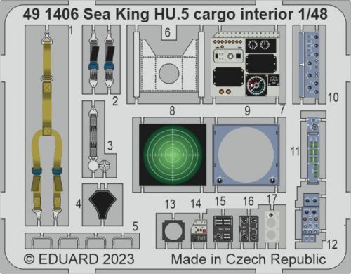 Eduard Sea King HU.5 cargo interior (491406)