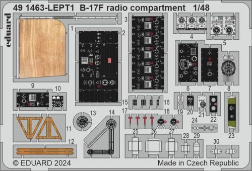 Eduard B-17F cockpit 1:48 (491460)