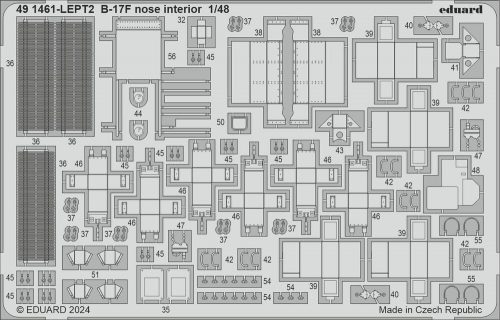 Eduard B-17F nose interior 1:48 (491461)