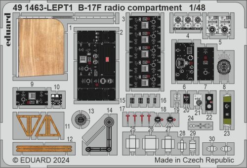 Eduard B-17F radio compartment 1:48 (491463)