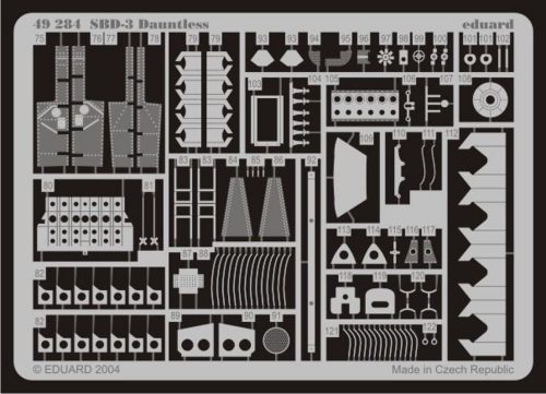 Eduard SBD-3 Dauntless für Accurate Bausatz 3411 1:48 (49284)