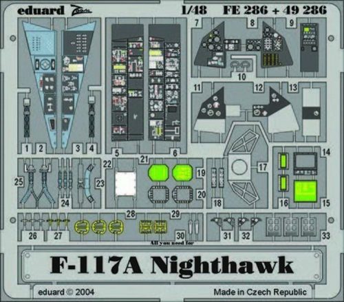 Eduard F-117A Nighthawk für Tamiya Bausatz 1:48 (49286)