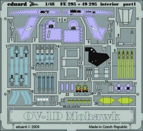 Eduard OV-1D Mohawk interior für Roden Bausatz 1:48 (49295)