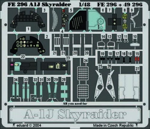 Eduard A-1J Skyraider für Tamiya Bausatz 1:48 (49296)