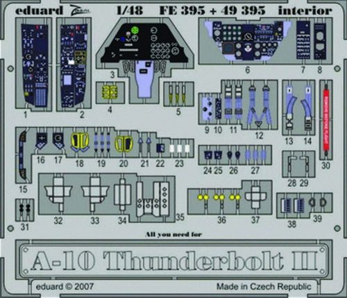 Eduard A-10 Thunderbolt II interior für Hobby Boss Bausatz 1:48 (49395)