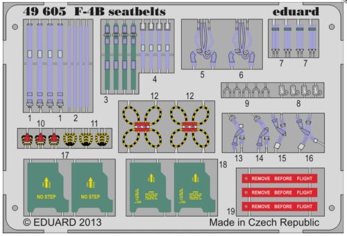 Eduard F-4B seatbelts for Academy 1:48 (49605)