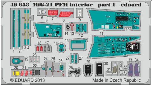 Eduard MiG-21PFM interior for Eduard 1:48 (49658)