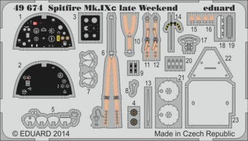 Eduard Spifire MK.IXc late WEEKEND for Eduard 1:48 (49674)