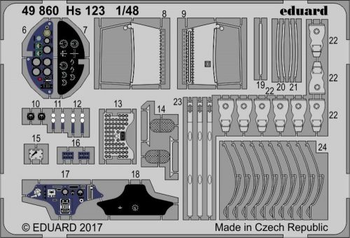 Eduard Hs 123 for Gaspatch Models 1:48 (49860)