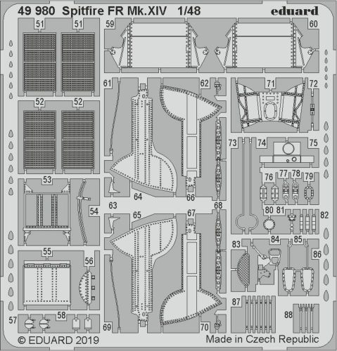 Eduard Spitfire FR Mk.XIV for Airfix 1:48 (49980)