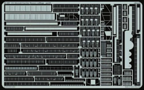 Eduard Flugzeugträger USS Hornet CV 8 Fotoätzsatz für Reling 1:350 (53007)