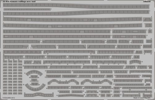 Eduard Yamato railings new tool for Tamiya78025 1:350 (53073)