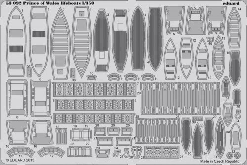 Eduard Prince of Wales lifeboats for Tamiya 1:350 (53092)