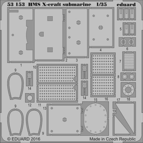 Eduard HMS X-craft submarine for Merit 1:35 (53153)