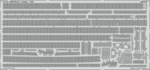 Eduard DKM Blücher railings for Trumpeter 1:350 (53242)