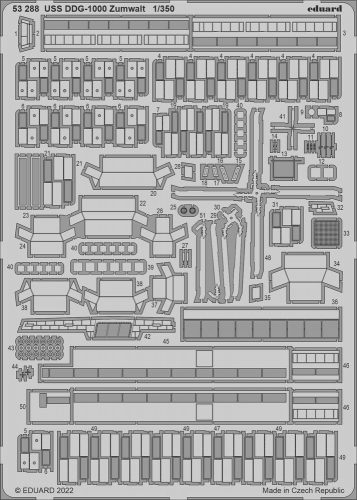 Eduard USS DDG-1000 Zumwalt for SNOWMAN MODELS / TAKOM 1:350 (53288)