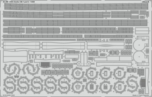 Eduard USS Alaska CB-1 part 2 1/350 for HOBBY BOSS 1:350 (53290)