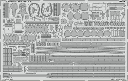 Eduard USS Missouri BB-63 part 3 1/350 HOBBY BOSS 1:350 (53294)