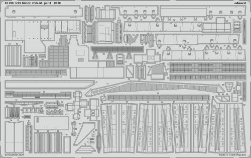 Eduard USS Nimitz CVN-68 part 4 1/350 TRUMPETER 1/350 (53298)