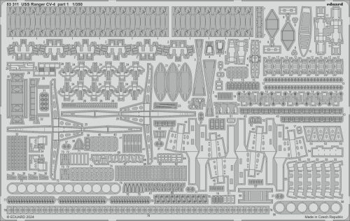 Eduard USS Ranger CV-4 part 1 1:350 (53311)