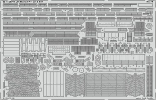 Eduard USS Midway CV-41 part 2 0 TRUMPETER 1:350 (53315)