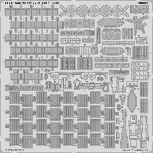 Eduard USS Midway CV-41 part 4 TRUMPETER 1:350 (53317)