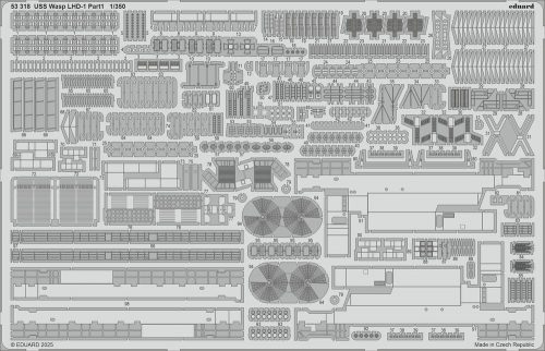 Eduard USS Wasp LHD-1 part 1   TRUMPETER 1:350 (53318)